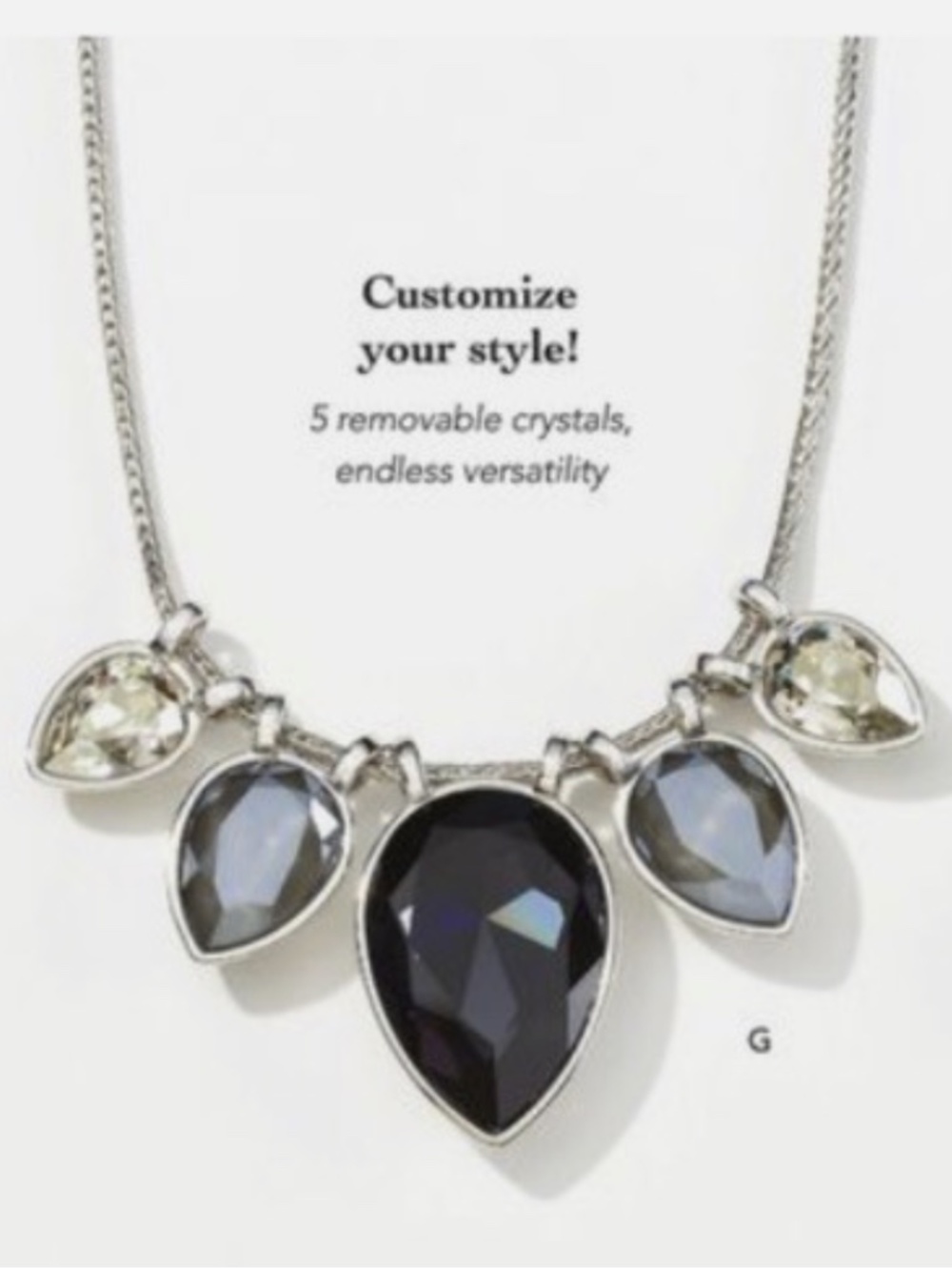 Touchstone Crystal by Swarovski Change of Pace Necklace + Matching Earrings